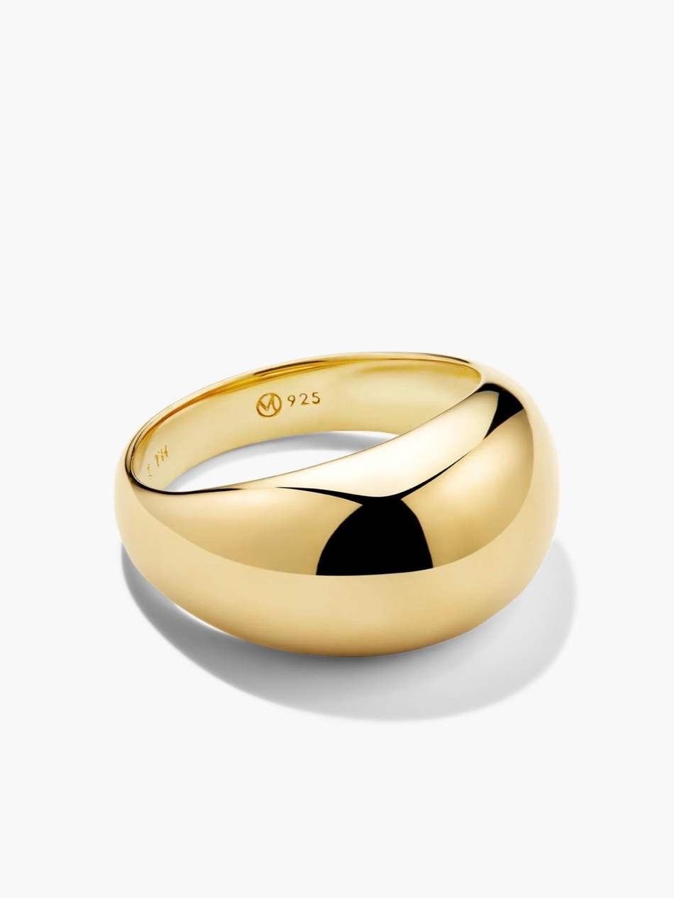 Mejuri Gold Dme Ring - 18k Vermeil Plating On Silver - Size 7